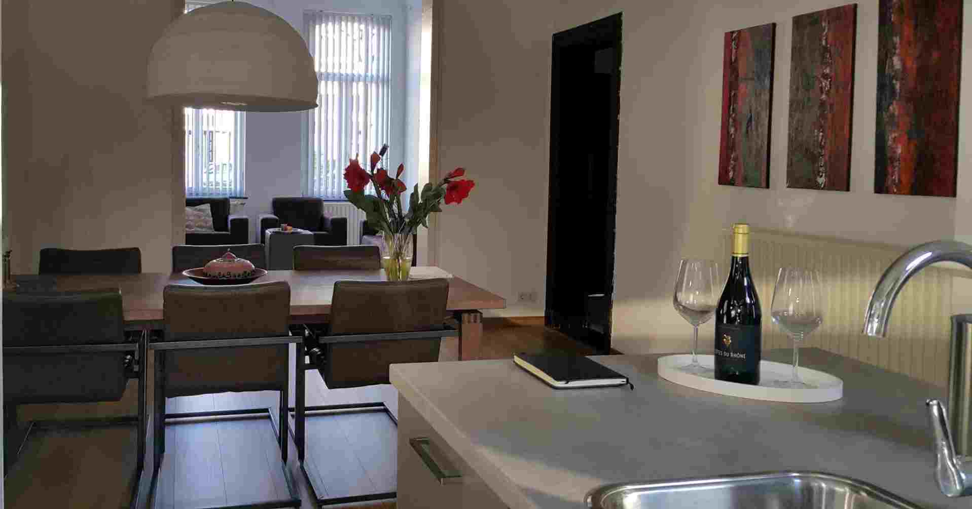 woonkamer van onze B&B Impressie van de woonkamer van onze B&B
